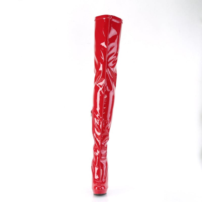 Pleaser Sultry-4000 Donna Scarpe Pole Dance Rosse | ITALIA ITMJVPTA