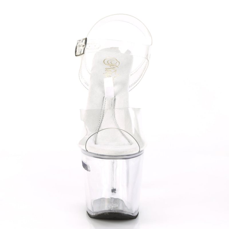 Pleaser Tipjar-708RAD Donna Scarpe Pole Dance Clear | ITALIA ITOCEWMF