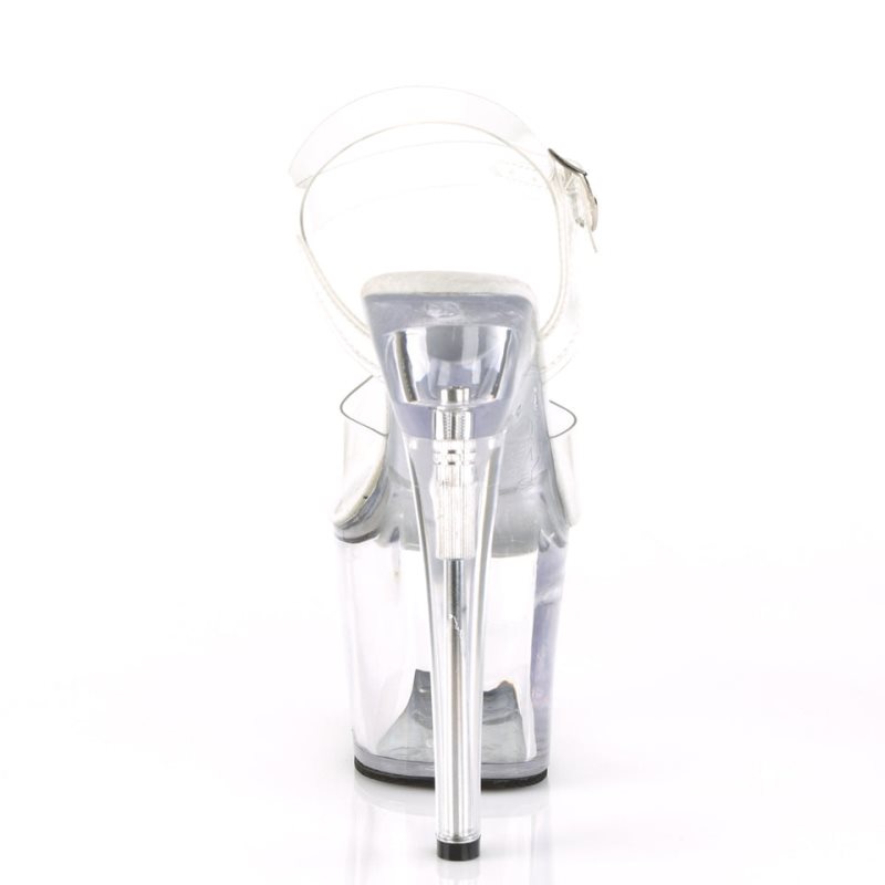 Pleaser Tipjar-708RAD Donna Scarpe Pole Dance Clear | ITALIA ITOCEWMF