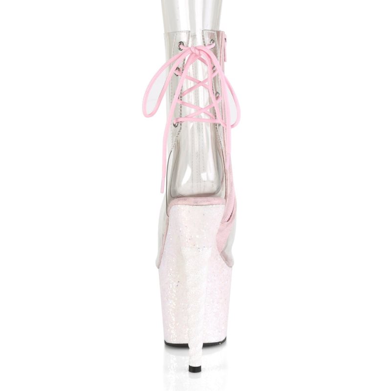 Pleaser Unicorn-1018C Donna Scarpe Pole Dance Bianche | ITALIA ITWZOABX
