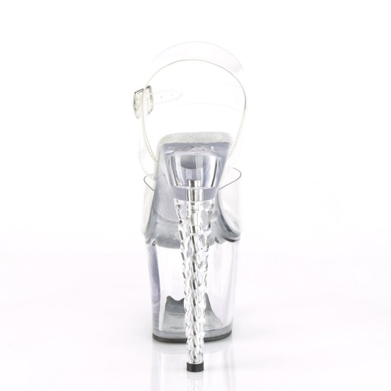 Pleaser Unicorn-708 Donna Scarpe Pole Dance Clear | ITALIA ITTLSKEG