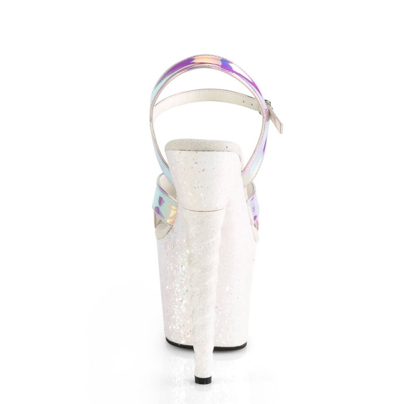 Pleaser Unicorn-711LG Donna Scarpe Pole Dance Viola Bianche | ITALIA ITRJMYND