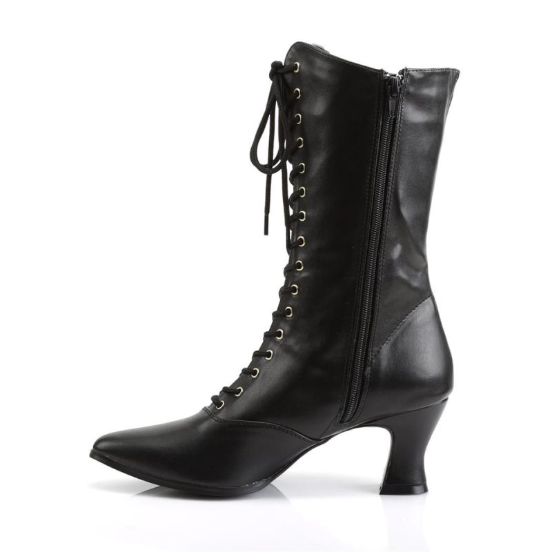 Pleaser Victorian-120 Donna Scarpe Pole Dance Nere | ITALIA ITPCUFXM