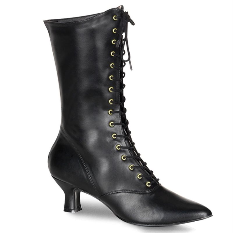 Pleaser Victorian-120 Donna Scarpe Pole Dance Nere | ITALIA ITPCUFXM