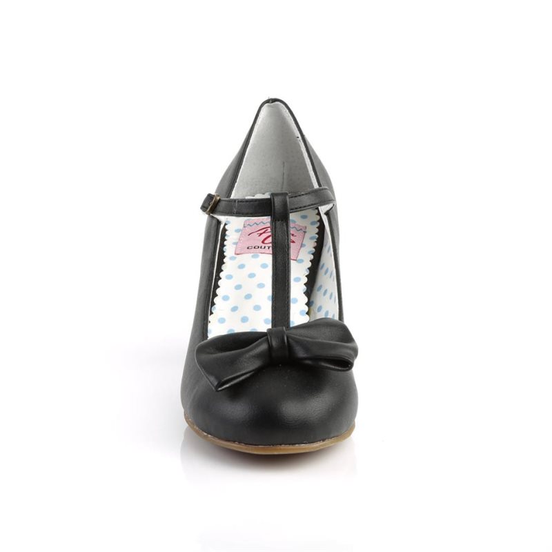 Pleaser Wiggle-50 Vegan Leather Donna Décolleté Nere | ITALIA ITKFMXJW