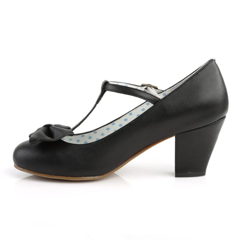 Pleaser Wiggle-50 Vegan Leather Donna Décolleté Nere | ITALIA ITKFMXJW
