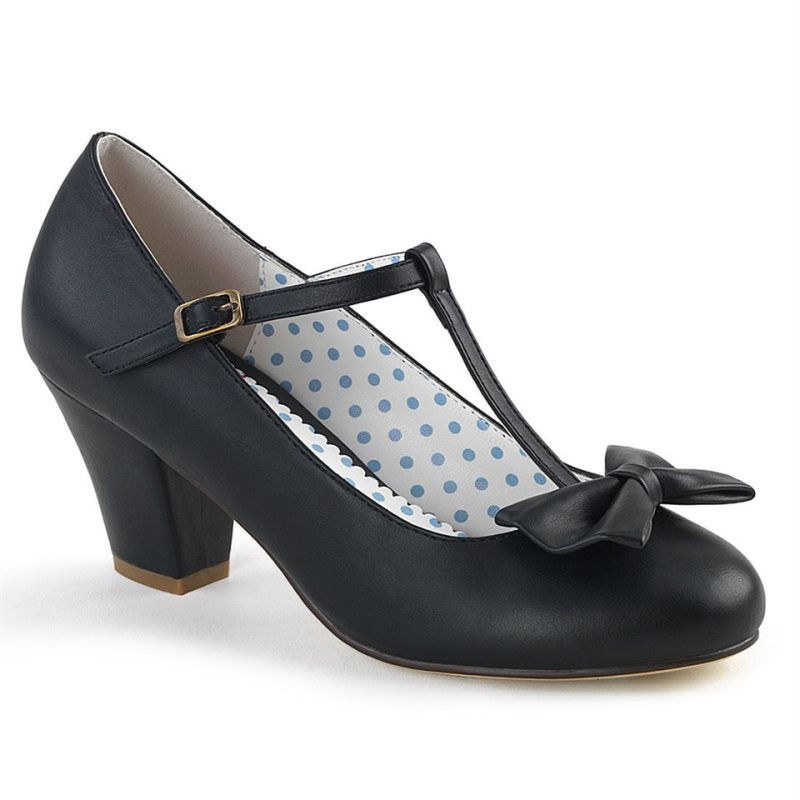 Pleaser Wiggle-50 Vegan Leather Donna Décolleté Nere | ITALIA ITKFMXJW