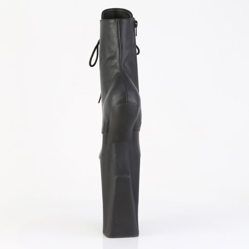 Pleaser Worship-1020 Faux Leather Donna Scarpe Pole Dance Nere | ITALIA ITIXHPML