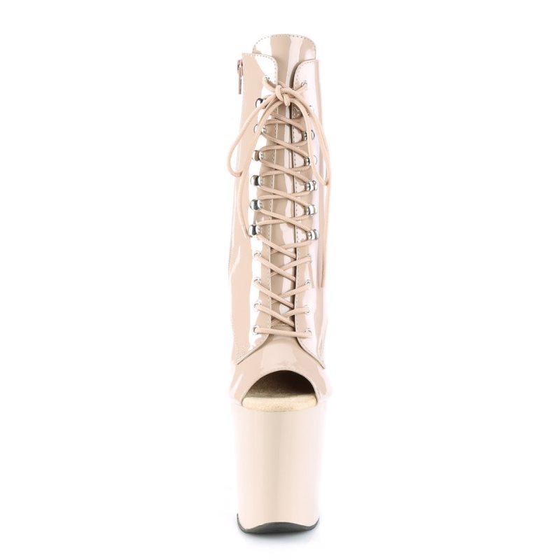 Pleaser Xtreme-1021 Donna Scarpe Pole Dance Beige | ITALIA ITBAVQYT