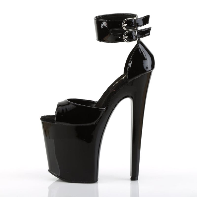 Pleaser Xtreme-875 Donna Scarpe Pole Dance Nere | ITALIA ITKMBYGF